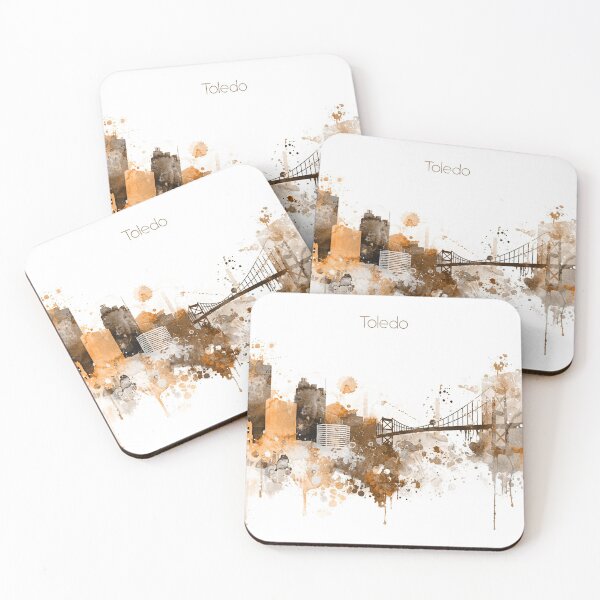 Item preview, Toledo Spain City Warm Skyline designed and sold by DimDom.
