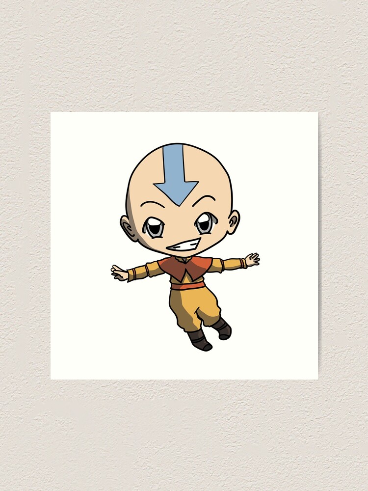 Avatar The Last Airbender Chibi Aang sticker\