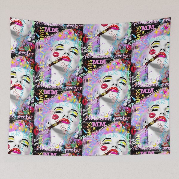 Item preview,  Marilyn Monroe with graffiti  designed and sold by Mabbatt-art.