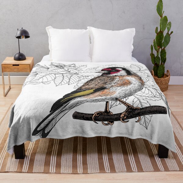Item preview, Goldfinch and roses designed and sold by Katerina Mitkova Kirilova.