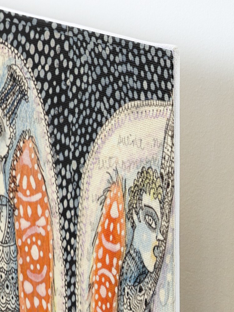 Alternate view of La conversación de los Angeles Mounted Print