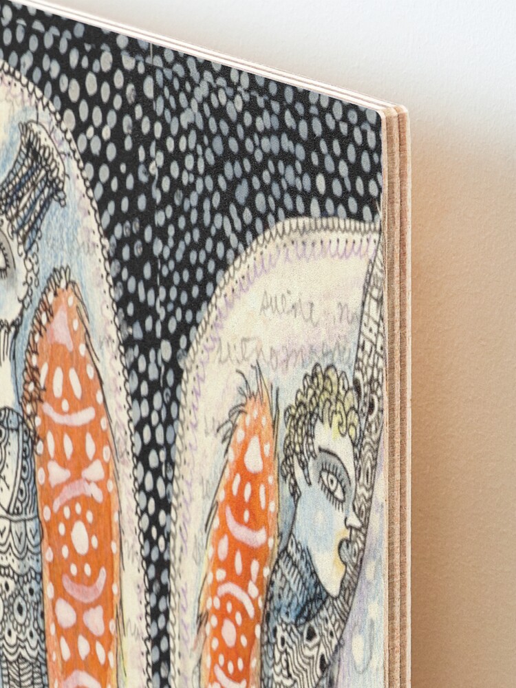 Alternate view of La conversación de los Angeles Mounted Print
