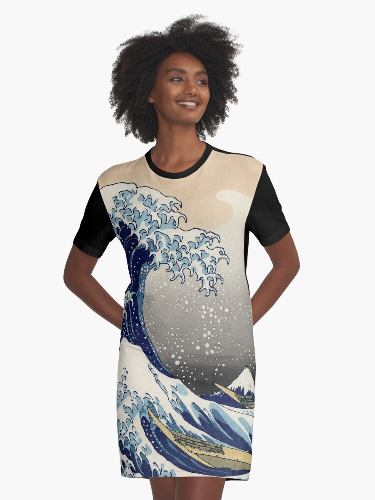 great wave off kanagawa dress