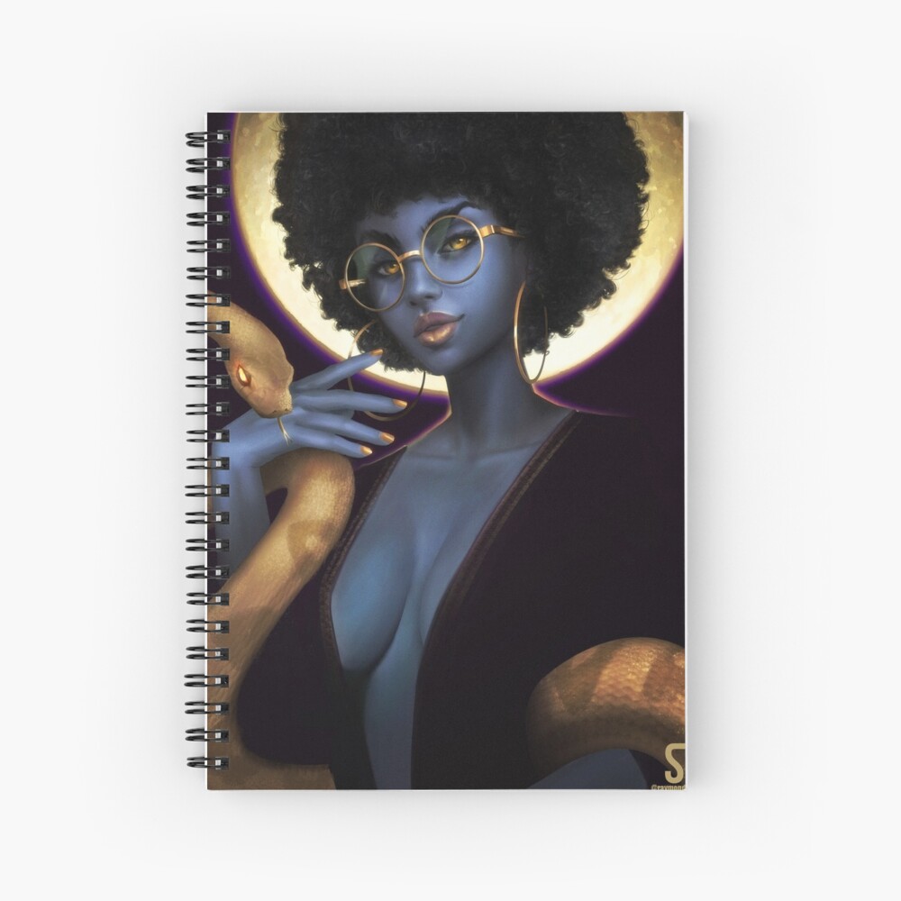 Afro-Sonnenfinsternis Spiralblock