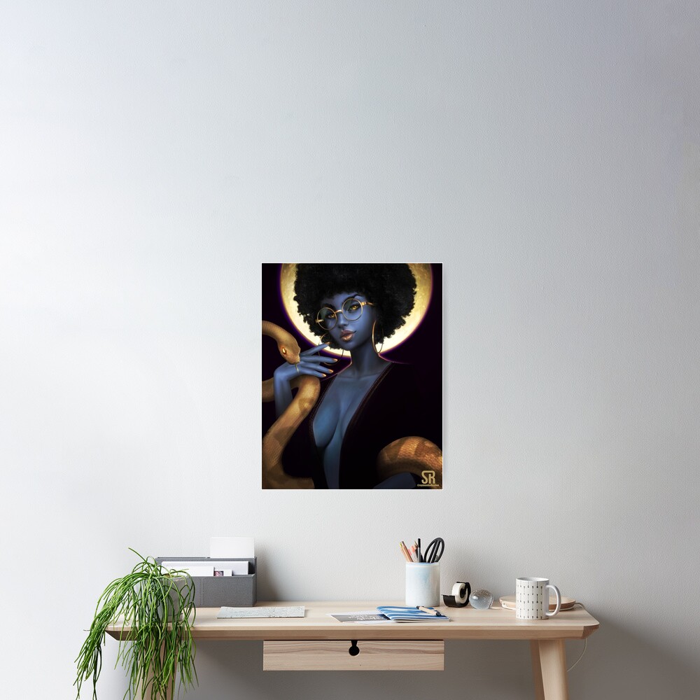 Afro Eclipse Poster