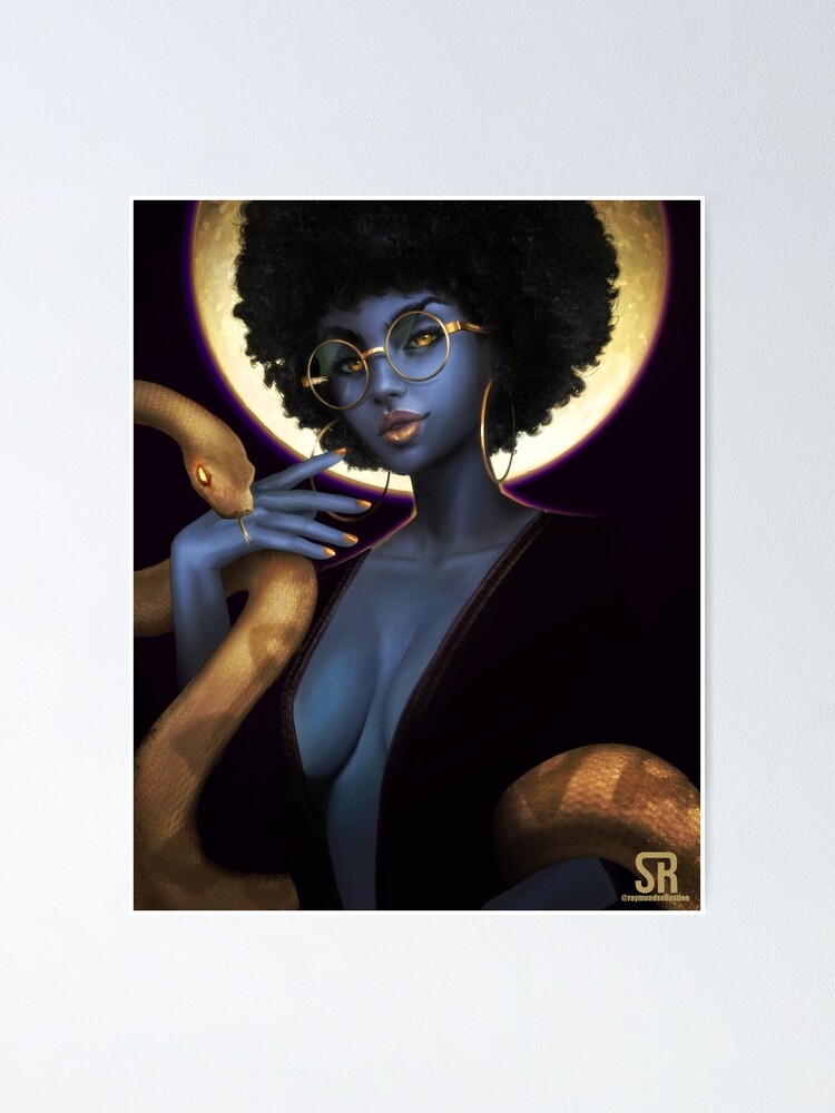 Alternate view of Afro Eclipse Poster