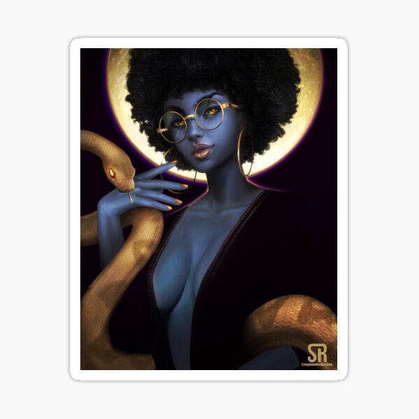 Aperçu de l'œuvre Afro Eclipse créée et vendue par Raymond Sebastien.