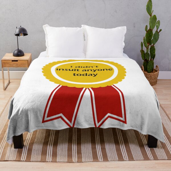 Item preview, Award #I didn't insult anyone today with letters in black designed and sold by SmileMiau.