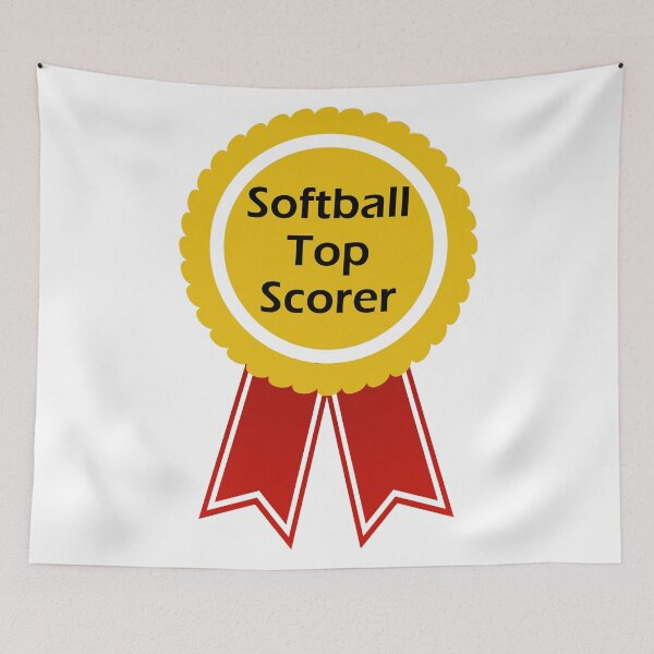 Item preview, Award #Softball top scorer with letters in black designed and sold by SmileMiau.