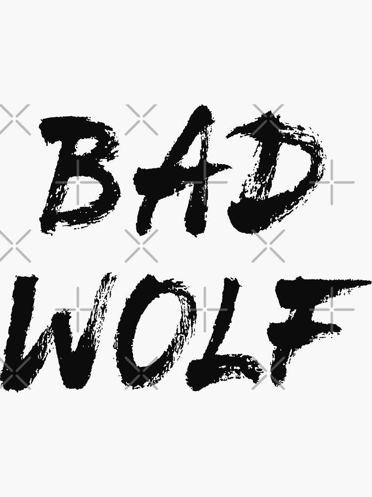"Bad Wolf" Sticker by Zagach Redbubble