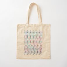 Mermaid's Braids - a colored pencil pattern Cotton Tote Bag