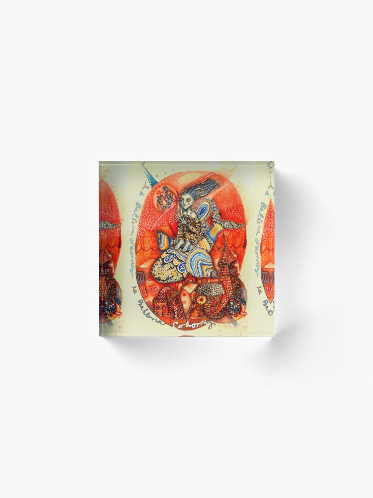 Alternate view of Ballena codorniz Acrylic Block
