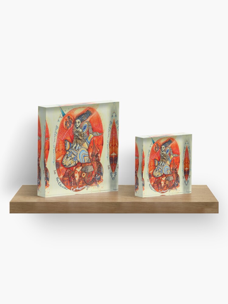 Alternate view of Ballena codorniz Acrylic Block
