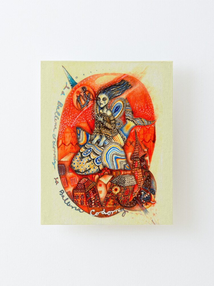 Alternate view of Ballena codorniz Mounted Print