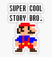 Super Cool Story Bro. (Mario) Sticker