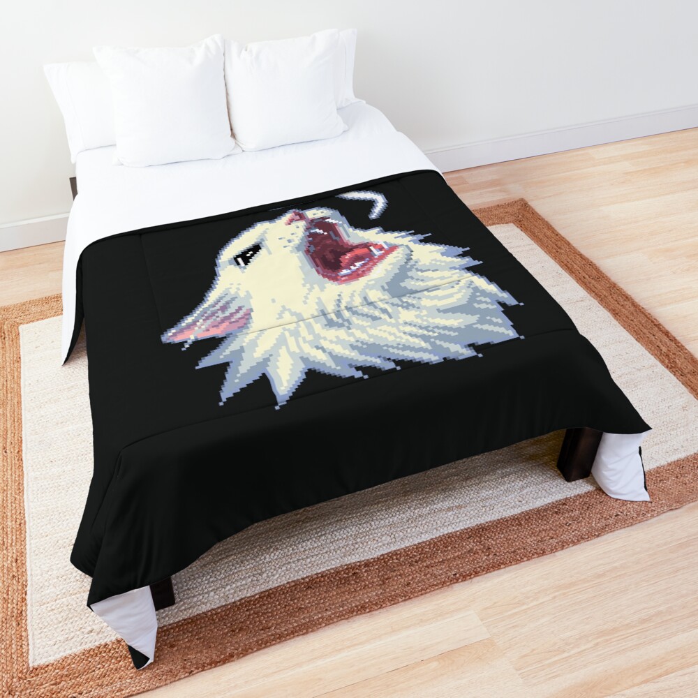 8-bit Shrimpin' Thurston the cat Comforter