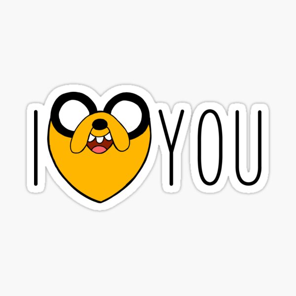 Adventure Time - I Love You Jake Sticker