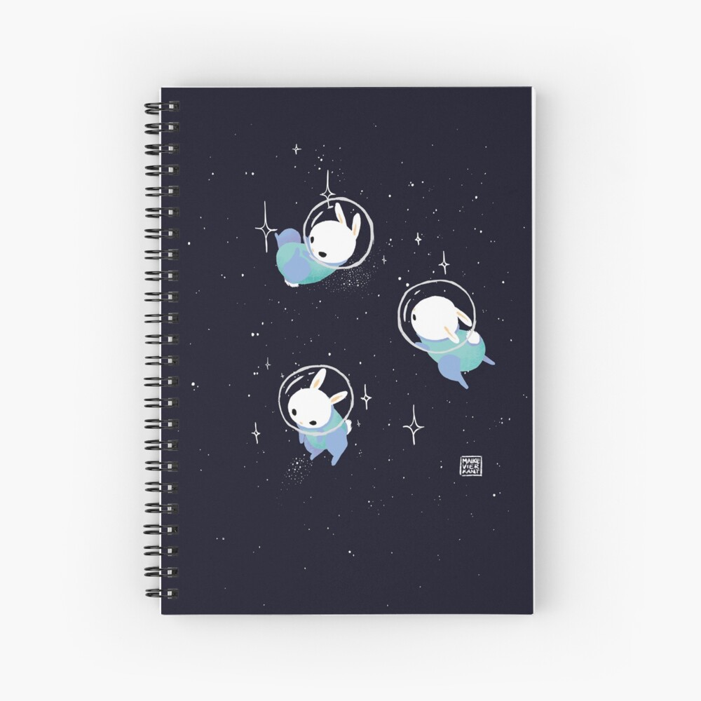 Space Bunnies Spiral Notebook