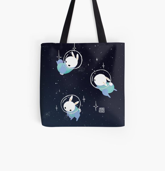 Weltraumhasen Allover-Print Tote Bag