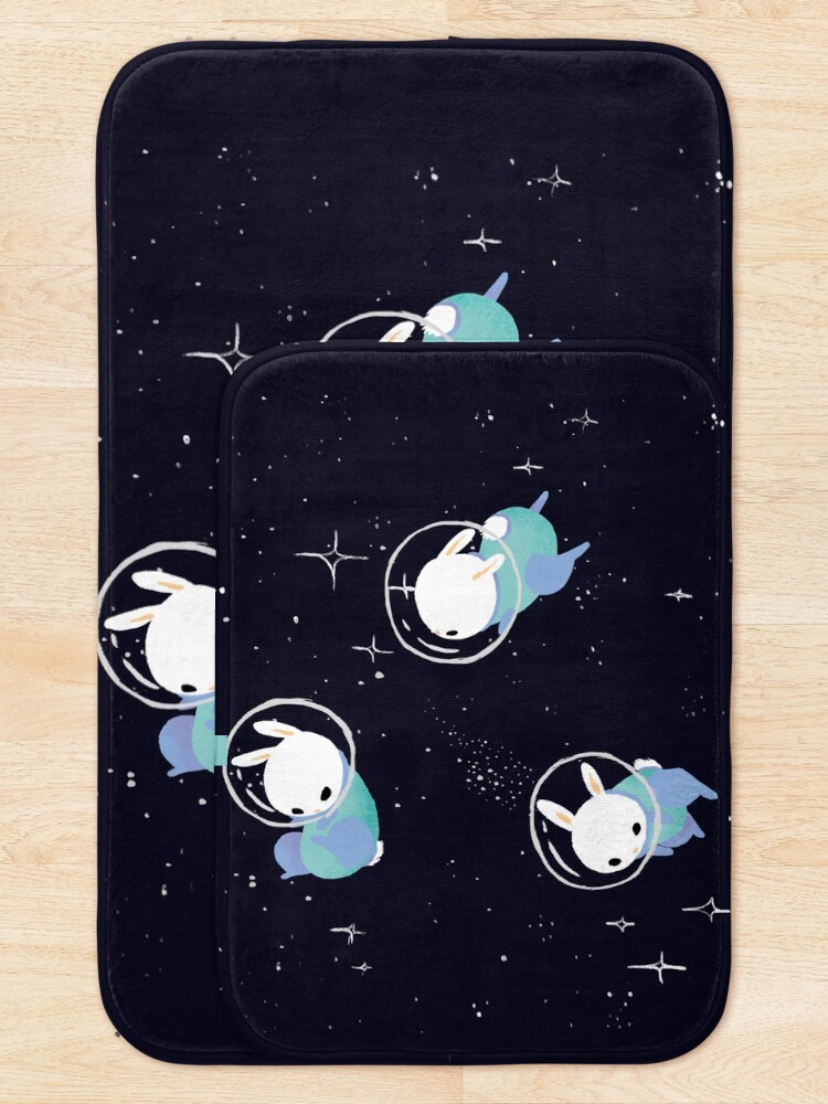 Alternate view of Space Bunnies Bath Mat