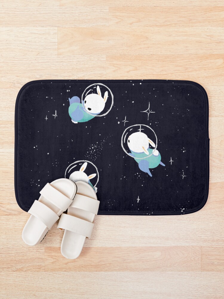 Alternate view of Space Bunnies Bath Mat