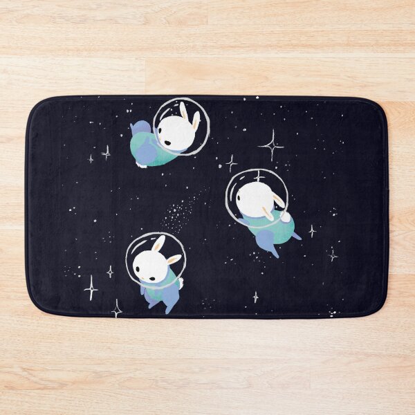 Space Bunnies Bath Mat