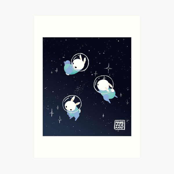 Space Bunnies Art Print