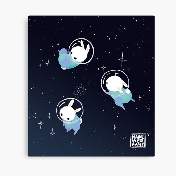 Space Bunnies Canvas Print