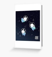 Space Bunnies Greeting Card