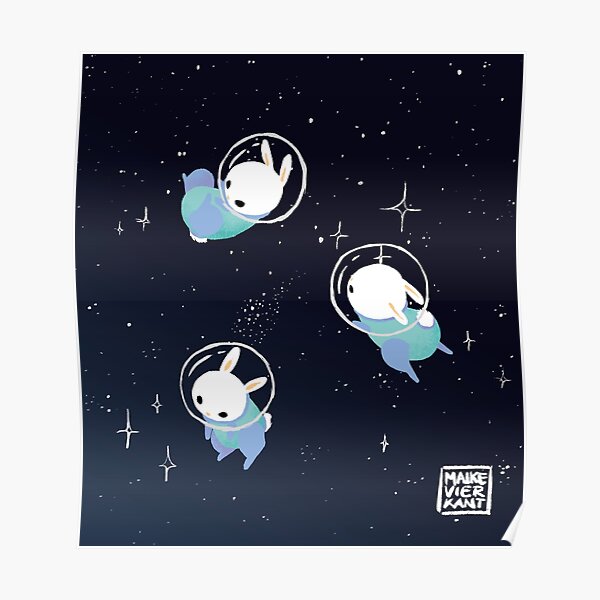 Space Bunnies Poster