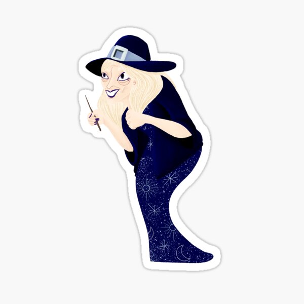 Sorcière Âgée Sticker