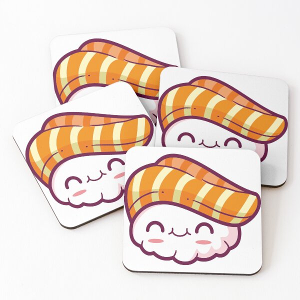 Item preview, Kawaii Japanese Anime Manga Sushi Salmon Nigiri Otaku designed and sold by M3G4MERCH.