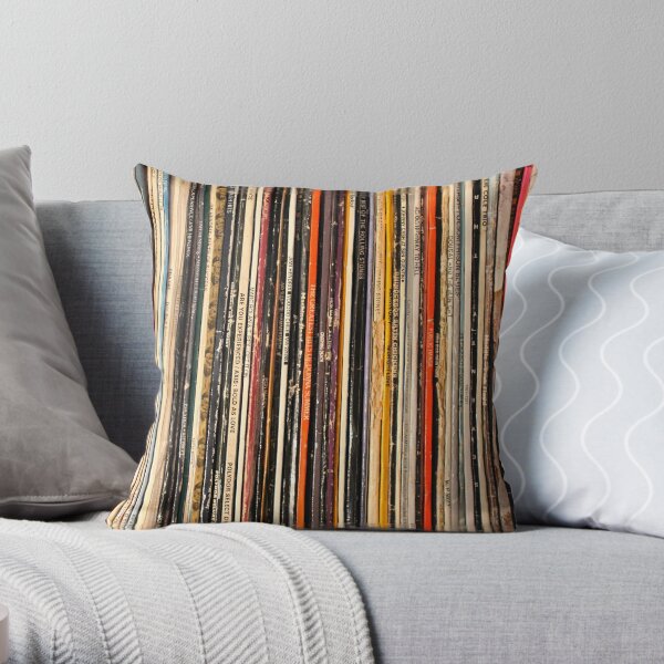 Old records Throw Pillow