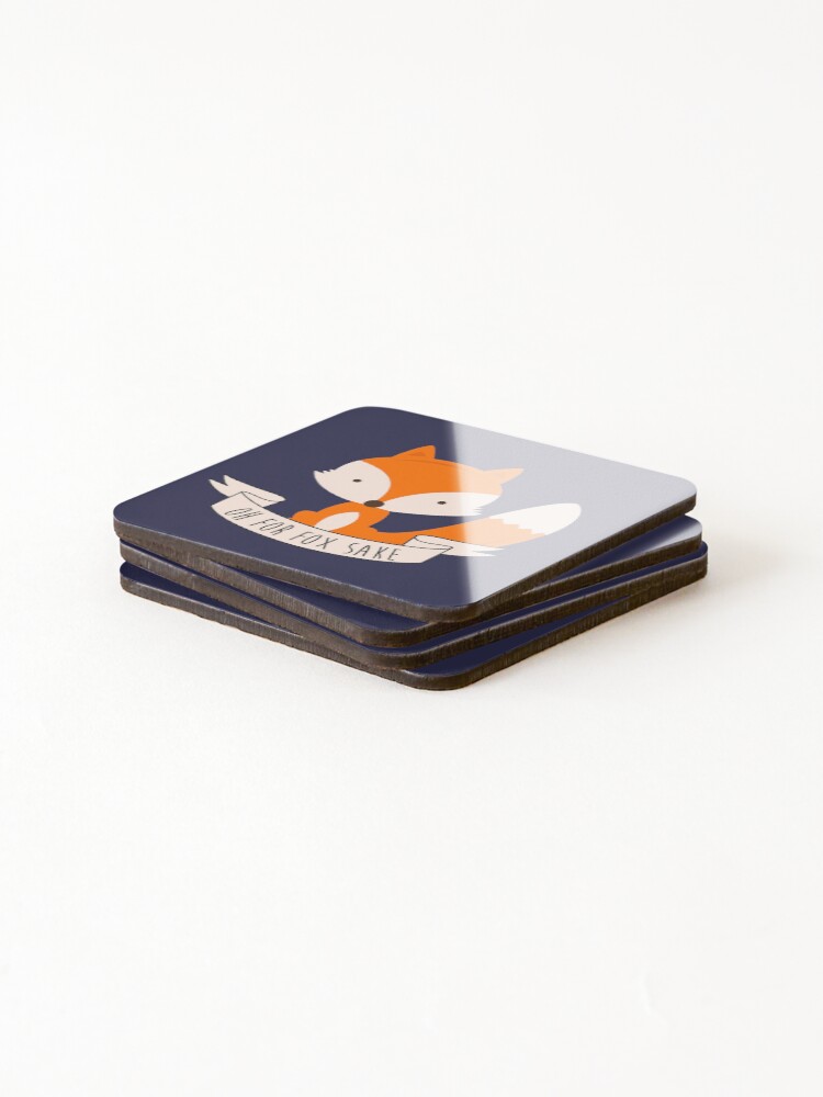 Alternate view of Oh For Fox Sake Coasters (Set of 4)