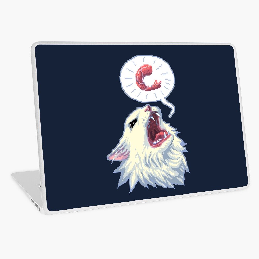 8-bit Shrimpin' Thurston the cat Laptop Skin