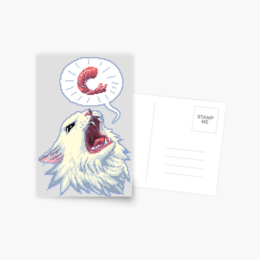 8-bit Shrimpin' Thurston the cat Postcard