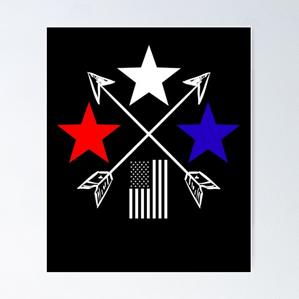 Item preview, Patriotic American Flag Red White And Blue Stars US Flag Art Shirt Gear designed and sold by DynamicDesign.