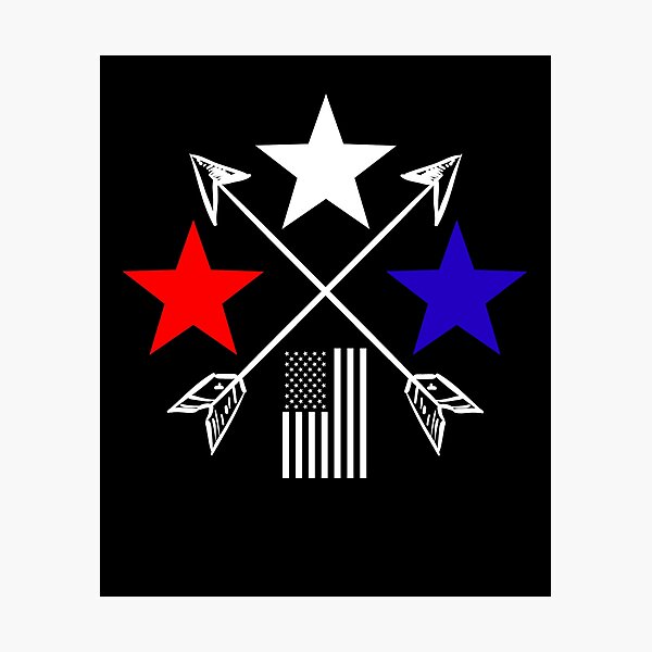 Item preview, Patriotic American Flag Red White And Blue Stars US Flag Art Shirt Gear designed and sold by DynamicDesign.