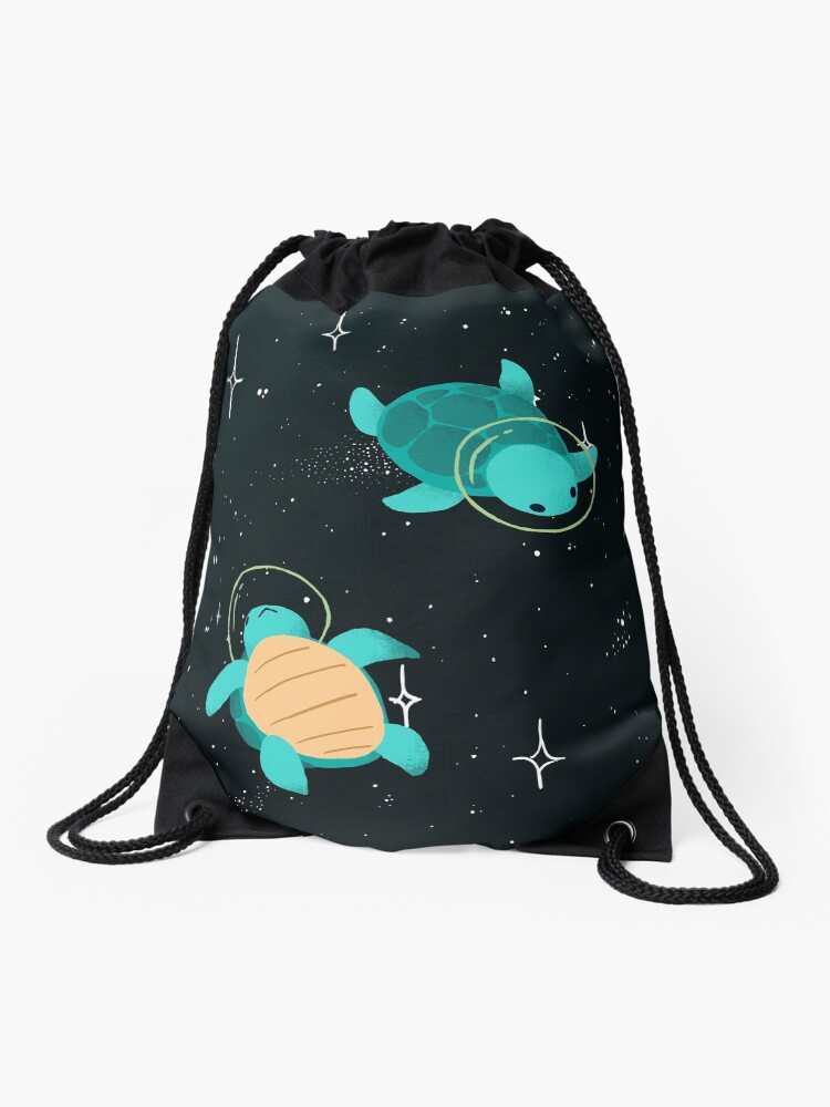 Thumbnail 1 of 3, Drawstring Bag, Space Turtles designed and sold by Vierkant.