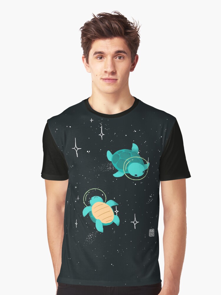 Thumbnail 1 of 5, Graphic T-Shirt, Space Turtles designed and sold by Vierkant.