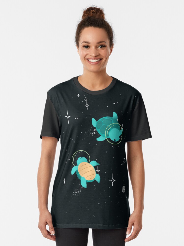 Thumbnail 2 of 5, Graphic T-Shirt, Space Turtles designed and sold by Vierkant.