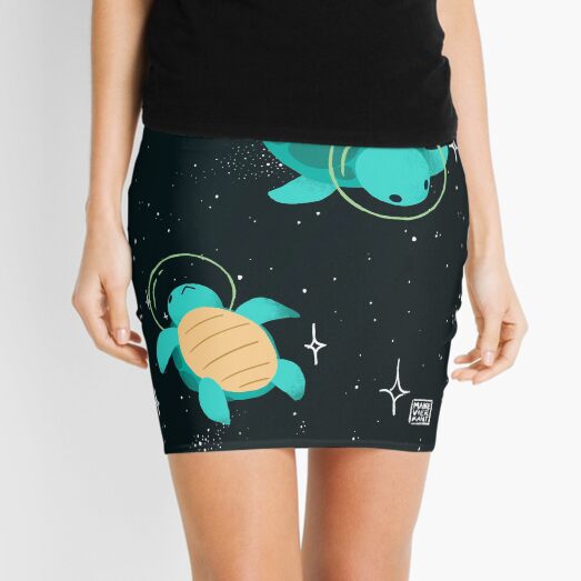 Space Turtles Mini Skirt