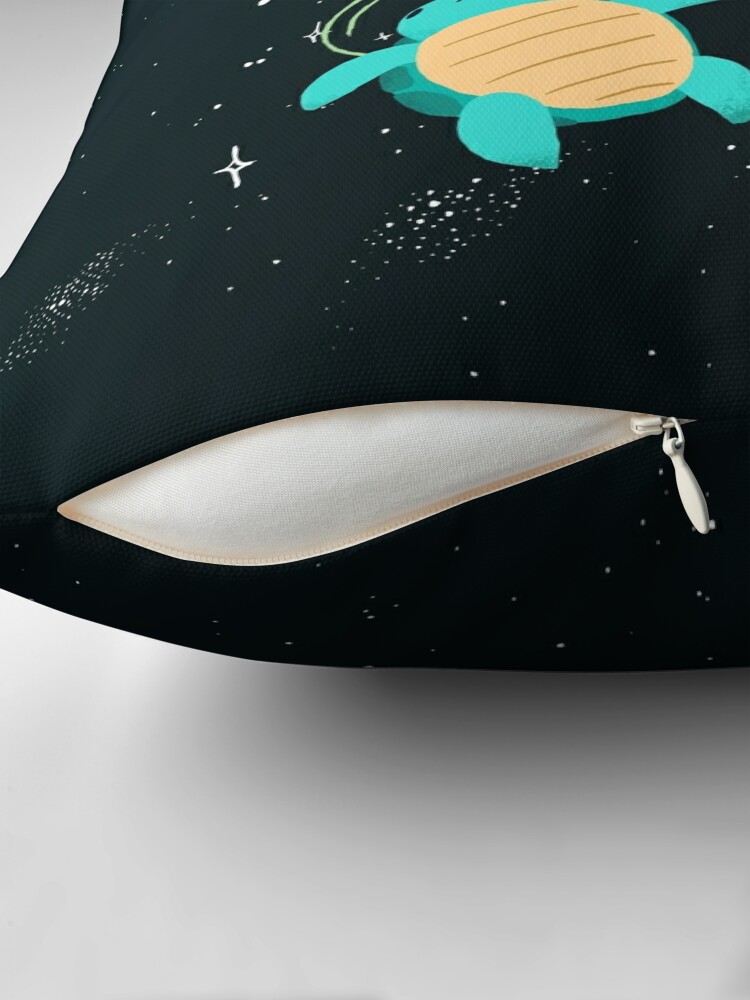 Alternate view of Space Turtles Throw Pillow