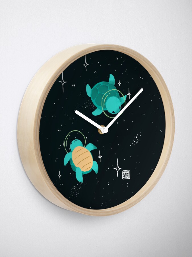 Alternate view of Space Turtles Clock