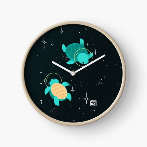 Space Turtles Clock