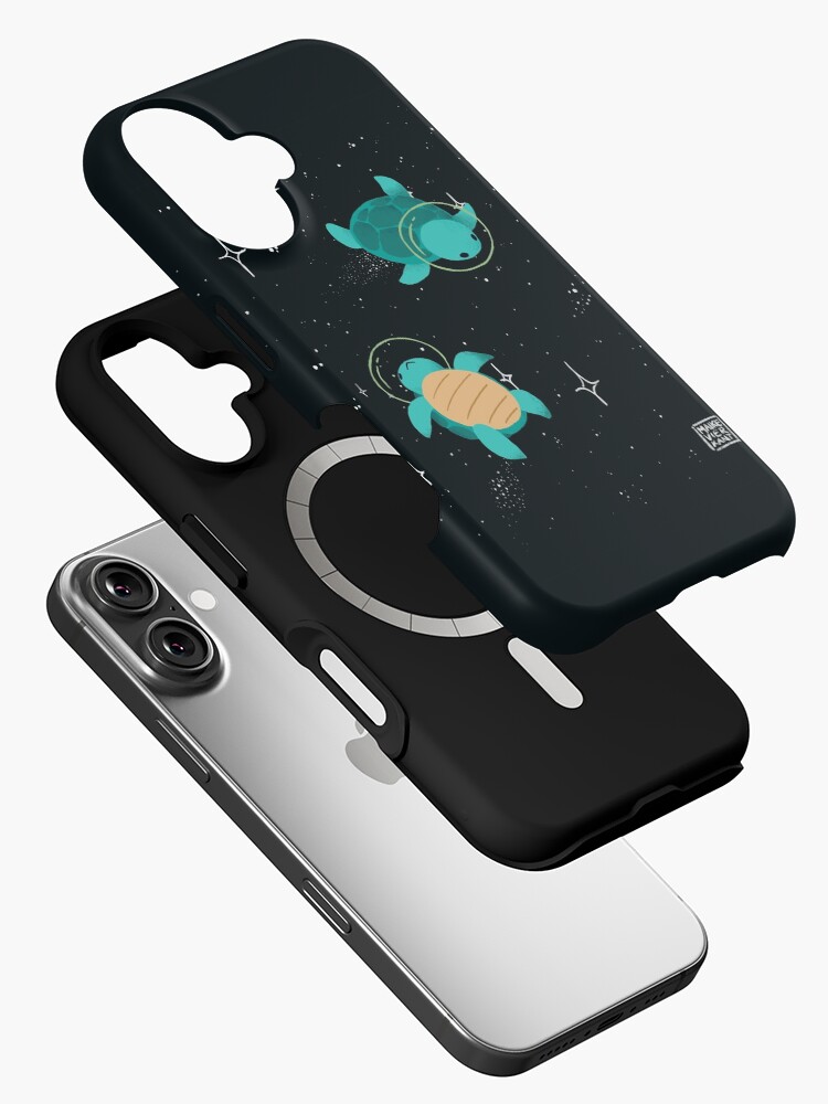 Thumbnail 2 of 4, iPhone Case, Space Turtles designed and sold by Vierkant.