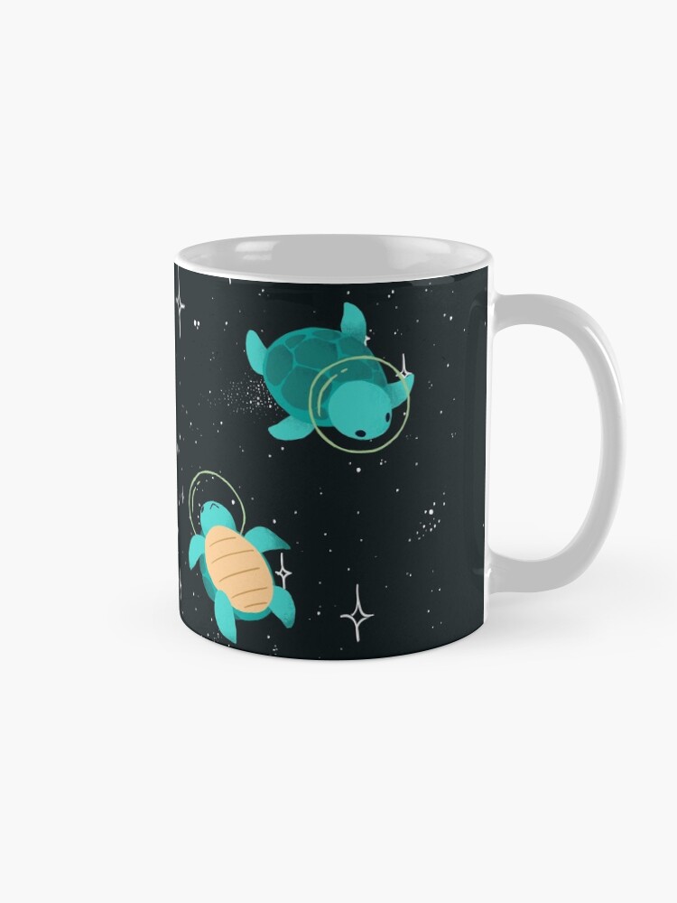 Thumbnail 5 of 6, Coffee Mug, Space Turtles designed and sold by Maike Vierkant.
