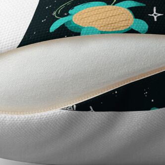 Alternate view of Space Turtles Floor Pillow