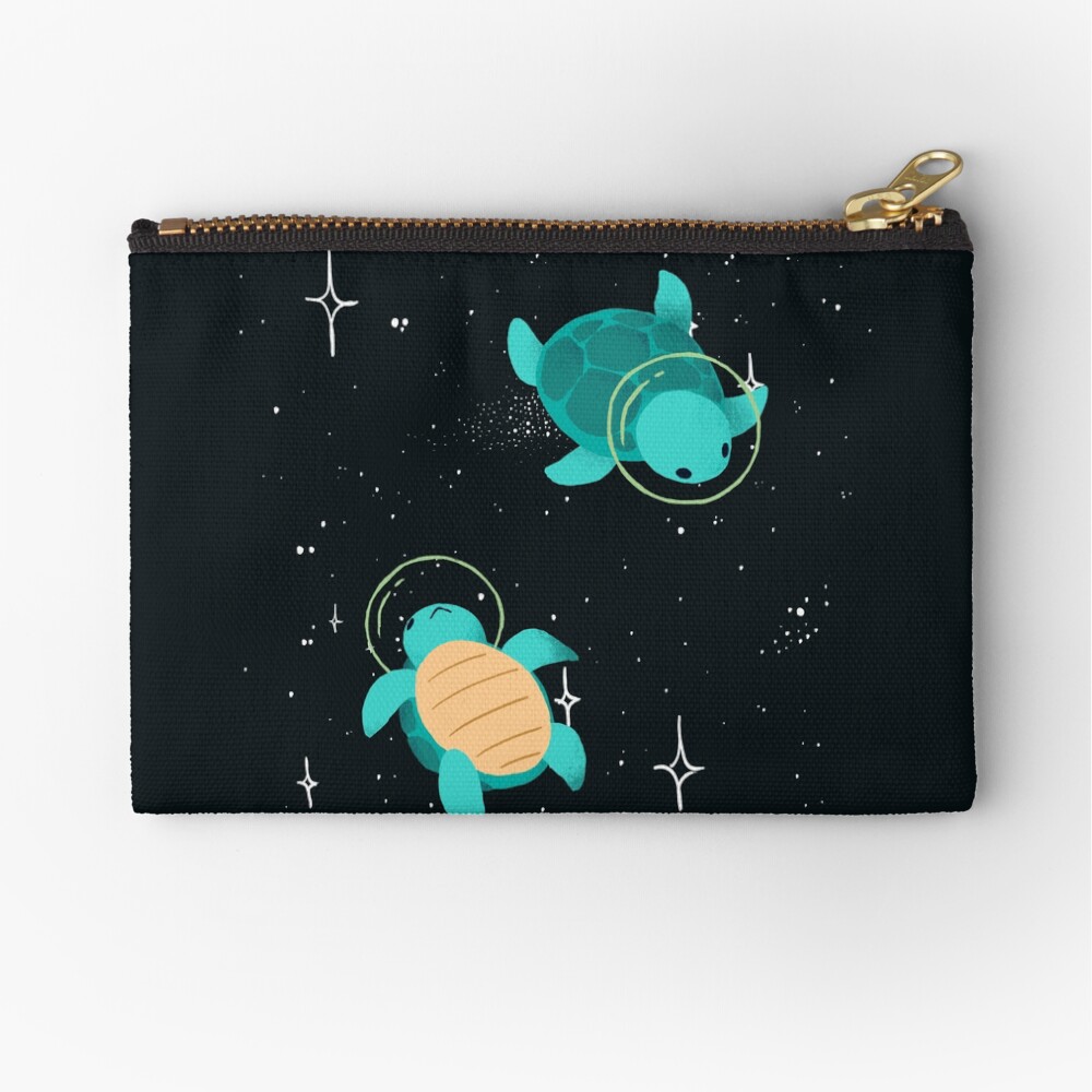 Space Turtles Zipper Pouch