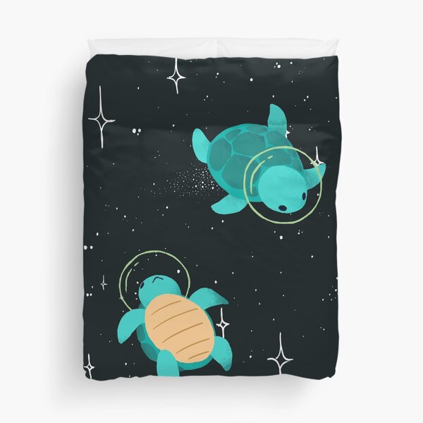 Space Turtles Duvet Cover